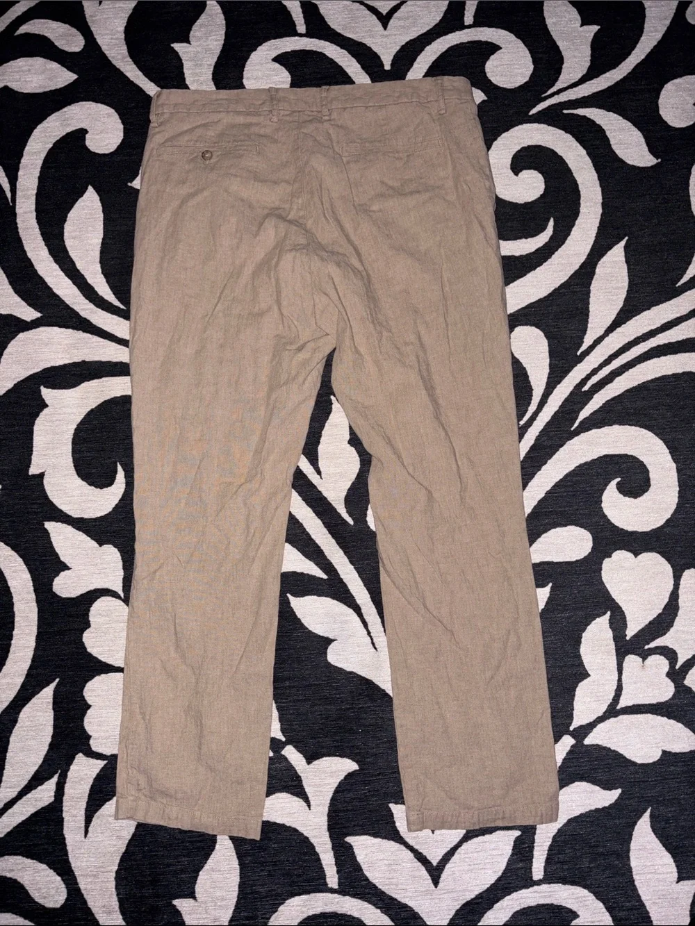 Old Navy Men's Khaki Slim Linen Blend